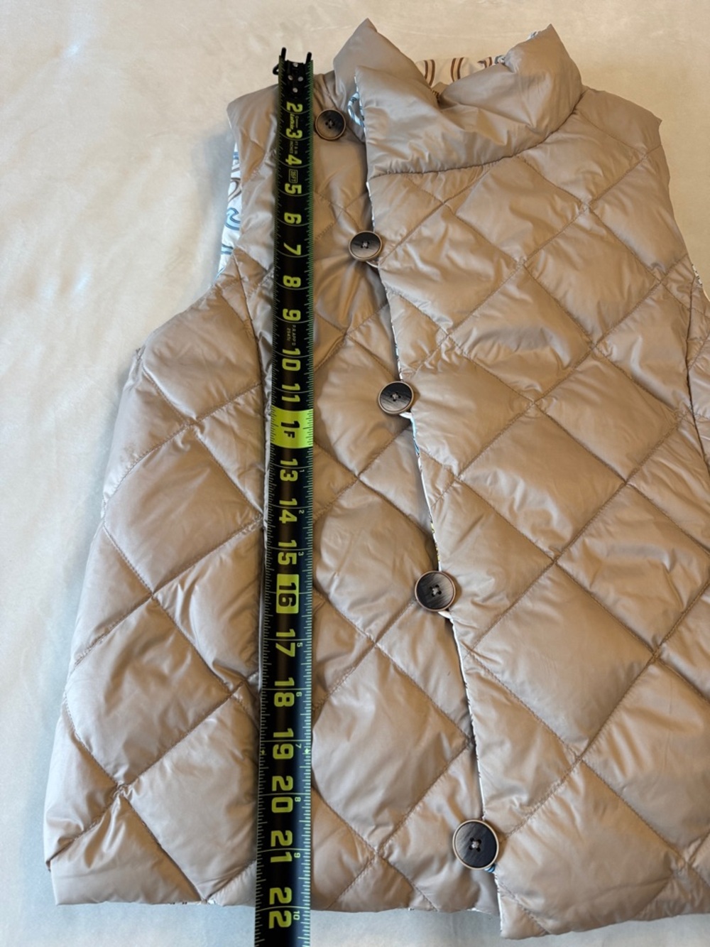 J. McLaughlin Vivian Reversible Puffer Vest in Neo Beltmore, sz XS - Picture 11 of 13